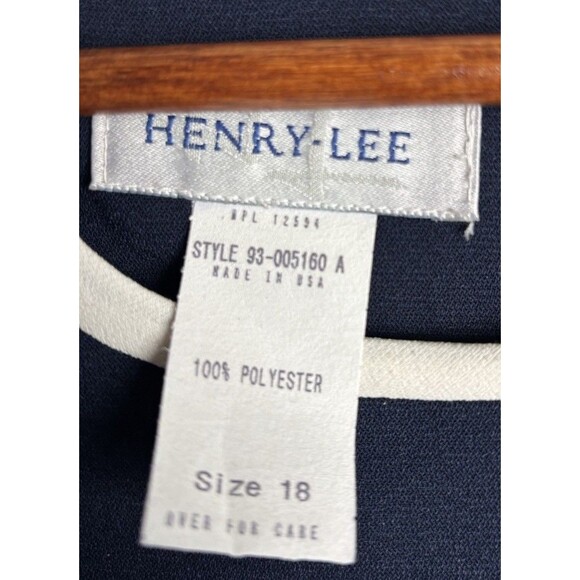 Vintage Women’s Henry Lee 18 Dress Suit USA NWT Blue Business Church Wedding - Picture 8 of 9
